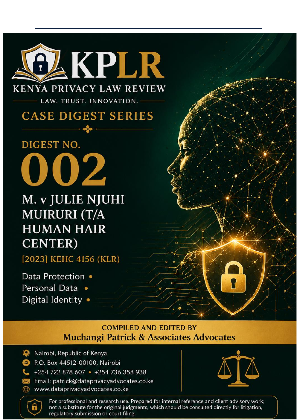 Kenya Data Protection Law Case Digest